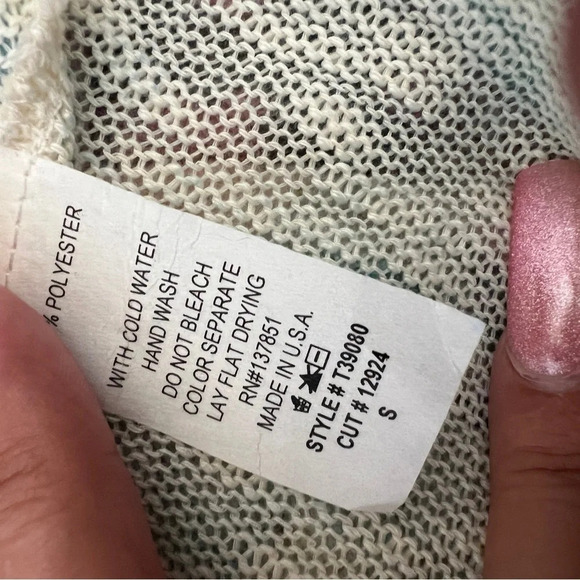 Gaze USA Multicolor Abstract Design Swing Sweater Tank Top Size S - Picture 5 of 5